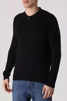 Джемпер с воротником-поло на молнии CUDGI CLUB