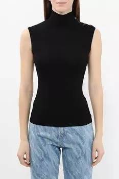 Джемпер шерстяной без рукавов BOSS