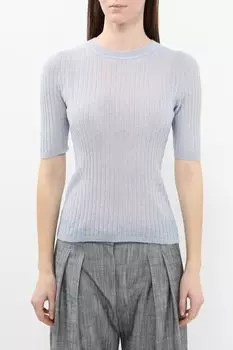 Джемпер шерстяной с коротким рукавом BOSS