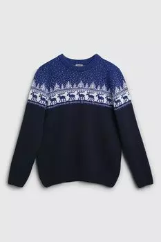 Джемпер шерстяной с принтом Maxval