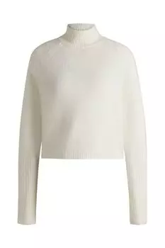 Джемпер шерстяной с воротником стойкой HUGO