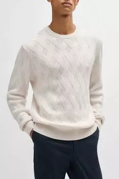 Джемпер шерстяной структурный BOSS