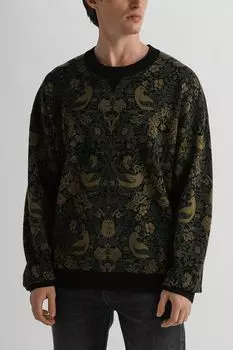 Джемпер свободного кроя с принтом HUGO