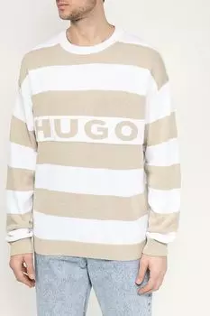 Джемпер свободного кроя в полоску HUGO BLUE