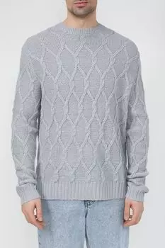 Джемпер текстурной вязки ромбами OVS