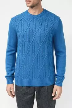 Джемпер текстурной вязки ромбами OVS