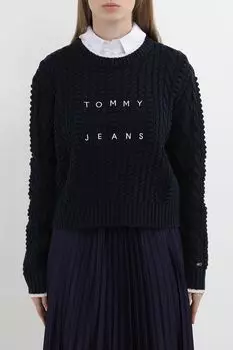 Джемпер текстурный с логотипом Tommy Jeans