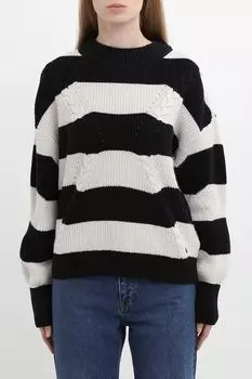 Джемпер текстурный в полоску Guess