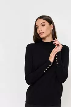 Джемпер шерстяной с пуговицами на рукавах Franco Vello