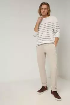 Джемпер в полоску из шелка и хлопка D.Molina