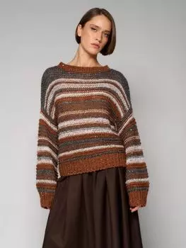 Джемпер в полоску с добавлением шерсти ELEGANZZA