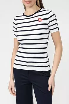 Джемпер в полоску с коротким рукавом TWINSET