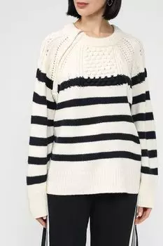 Джемпер в полоску текстурной вязки Ipekyol
