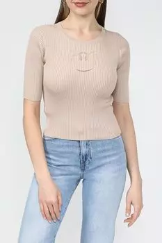 Джемпер в рубчик из смесового шелка Pinko