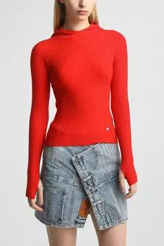 Джемпер в рубчик с капюшоном Desigual