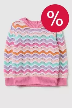 Джемпер вязаный ажурный Fagottino