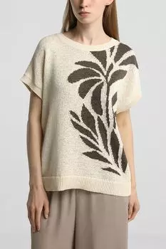 Джемпер вязаный с коротким рукавом Comma,