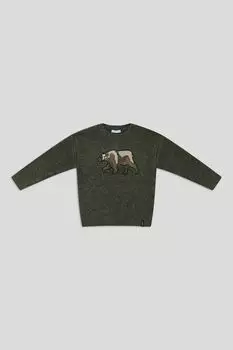 Джемпер вязаный с принтом Mayoral