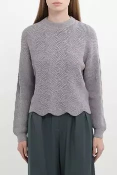 Джемпер вязаный с узорами Emme Marella