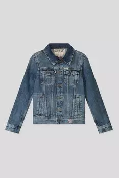Джинсовая куртка с эффектом потертости Guess