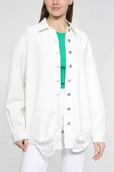 Джинсовая куртка с необработанным краем SHADE