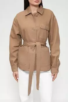 Джинсовая куртка с поясом Piombo