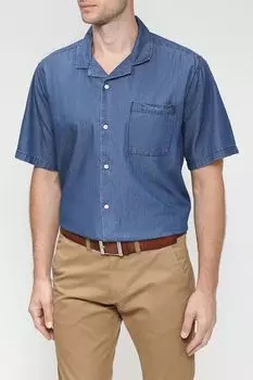 Джинсовая рубашка с коротким рукавом GRAND & HILLS