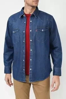Джинсовая рубашка с накладными карманами LEVI'S
