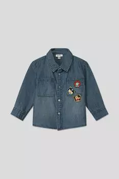 Джинсовая рубашка с принтом Fagottino