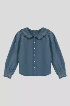 Джинсовая рубашка с воротником OVS