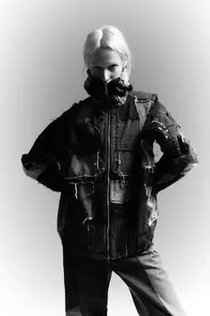 Джинсовая толстовка с капюшоном RISHI