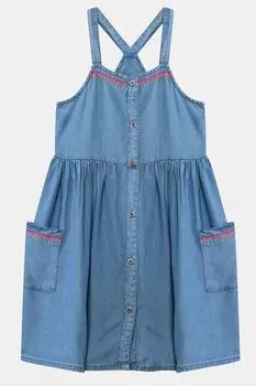 Джинсовое платье с вышивкой Losan