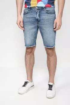 Джинсовые шорты с эффектом потертости Loft