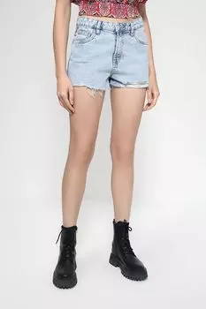 Джинсовые шорты с эффектом потертости OVS