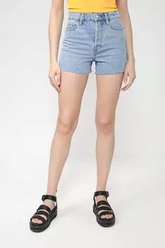 Джинсовые шорты с необработанным краем Piombo