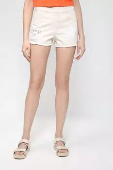 Джинсовые шорты с принтом Guess