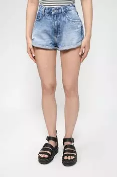 Джинсовые шорты с высокой посадкой PEPE JEANS