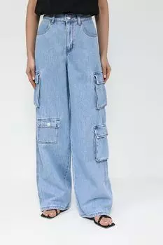 Джинсы-карго широкого кроя BELUCCI