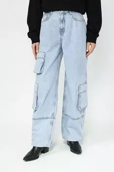 Джинсы карго свободного кроя HUGO BLUE