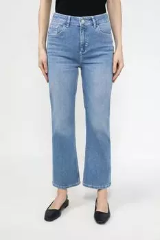 Джинсы клеш с эффектом потертости Comma