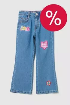 Джинсы клеш с аппликациями LOVE THERAPY