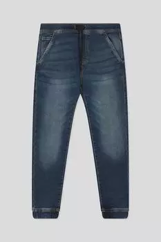 Джинсы на эластичном поясе с эффектом потертости OVS