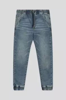 Джинсы на эластичном поясе с эффектом потертости OVS