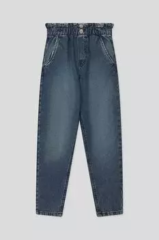 Джинсы на эластичном поясе с эффектом потертости OVS