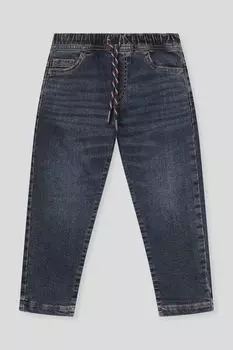 Джинсы на эластичном поясе с эффектом потертости Republic of Denim