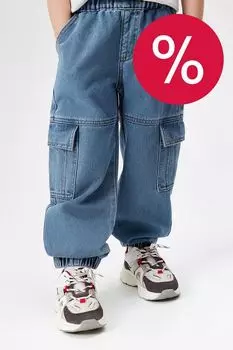 Джинсы на эластичном поясе с карманами ACOOLA