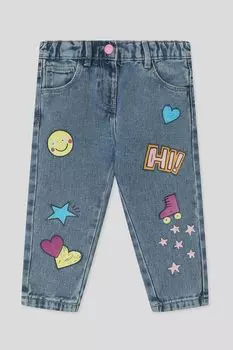 Джинсы на эластичном поясе с принтом Fagottino