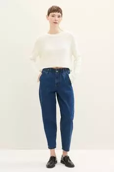 Джинсы на эластичном поясе зауженные TOM TAILOR