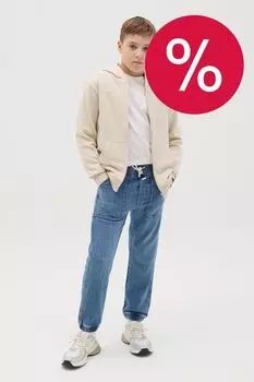 Джинсы на кулиске с карманами Republic of Denim