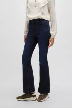 Джинсы облегающего кроя расклешенные от колена BOSS